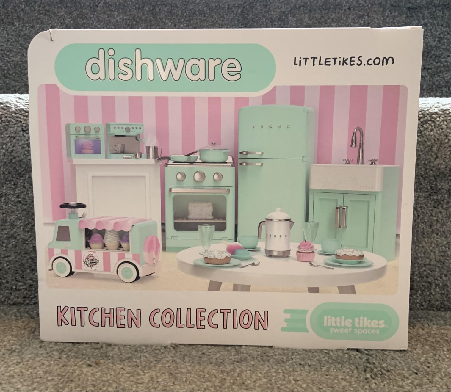 Little Tikes Sweet Spaces set stoviglie azzurro 6 pezzi