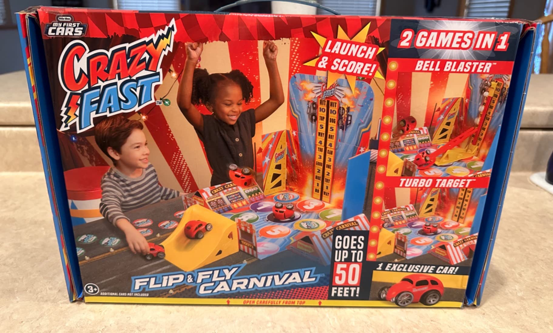 Little Tikes Preschool Flip & Fly Carnival Pista Macchinine 3+