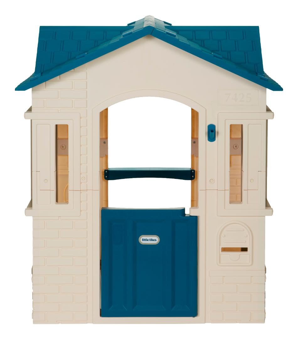Little Tikes Cape Cottage casetta bambini blu-bianca 2 porte