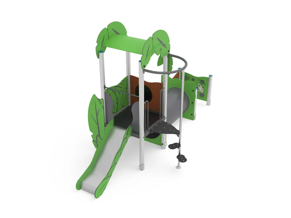 Pozza 1865 Leaves torre Ciliegia con scivolo e tubo