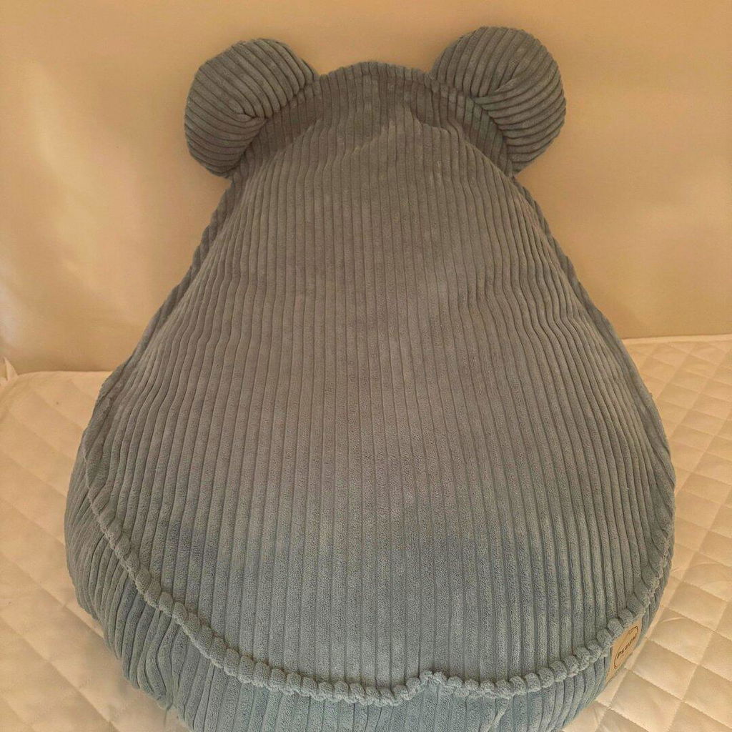 LIONHERZ Huggy Bear Pouf Bambini 68x45cm Orecchie Orso Altrosa