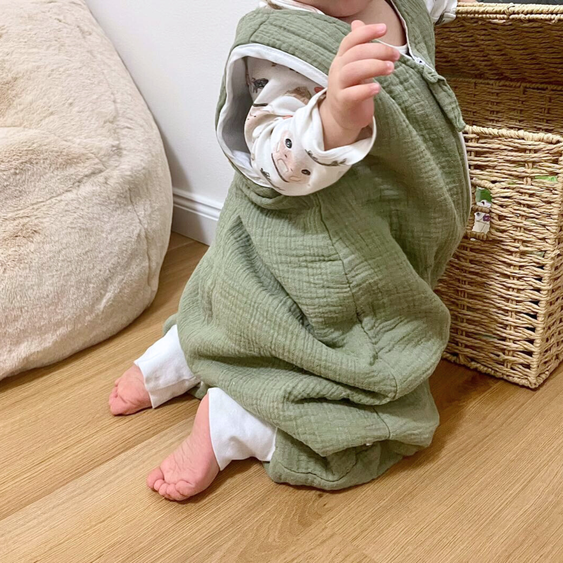 YappyBuzz sacco nanna gambe mussola salvia 1-3 anni TOG 1.5