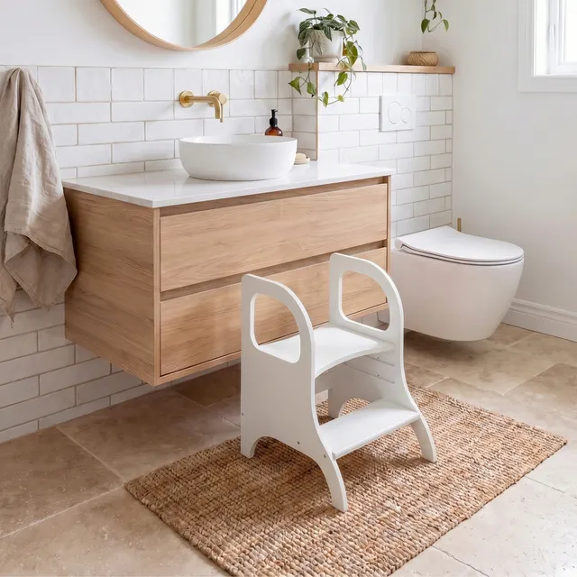 Lionherz Miimo Sgabello Bambini legno bianco 100kg