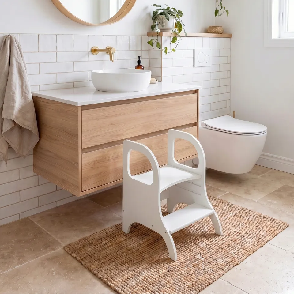 Lionherz Miimo Sgabello Bambini legno bianco 100kg