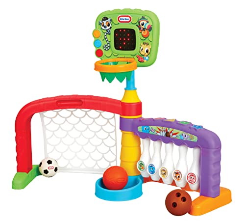 Little Tikes Active Play Zona Sport 3-in-1 Basket Calcio Bowling