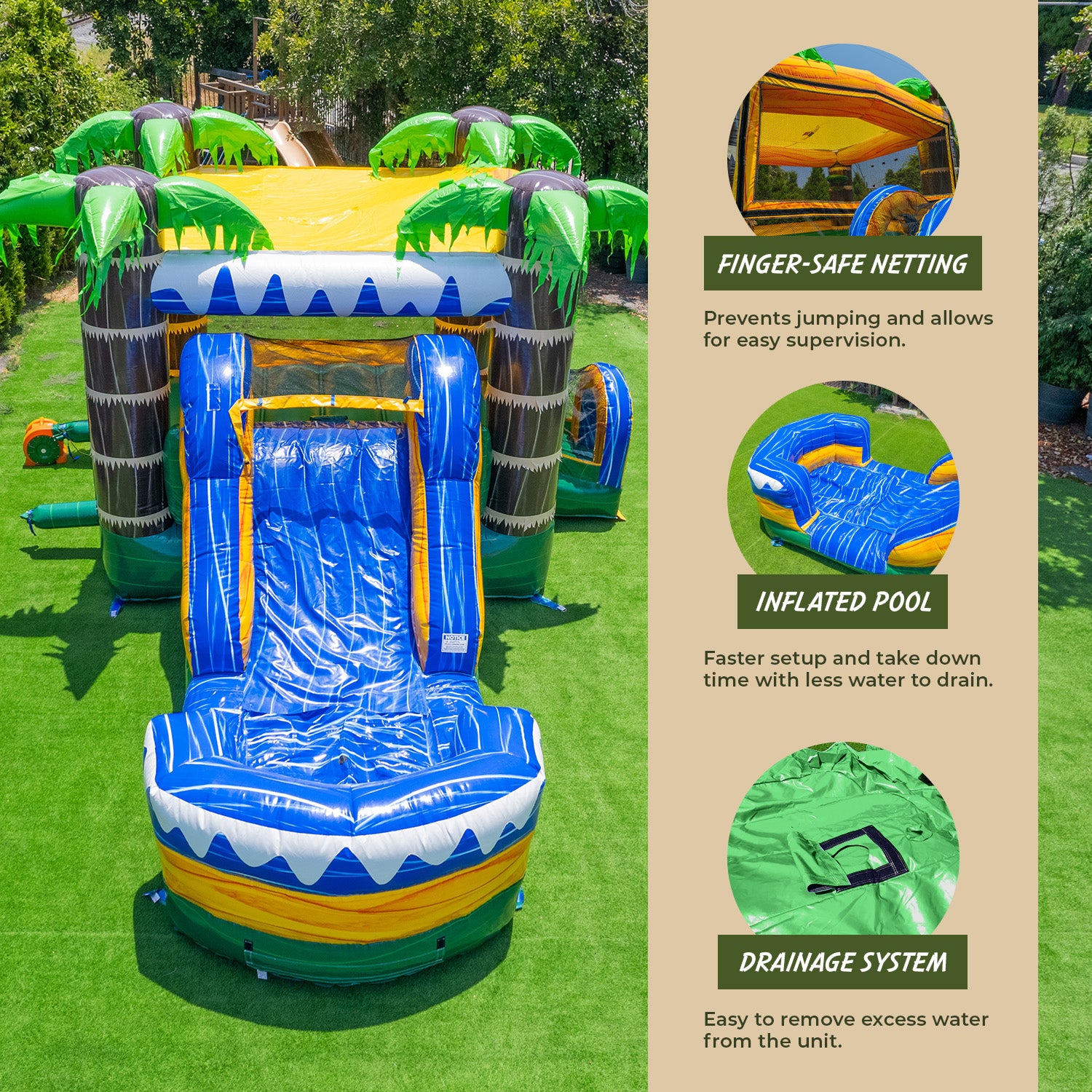 XJUMP Bundles Double Double doppio combo gonfiabile piscina