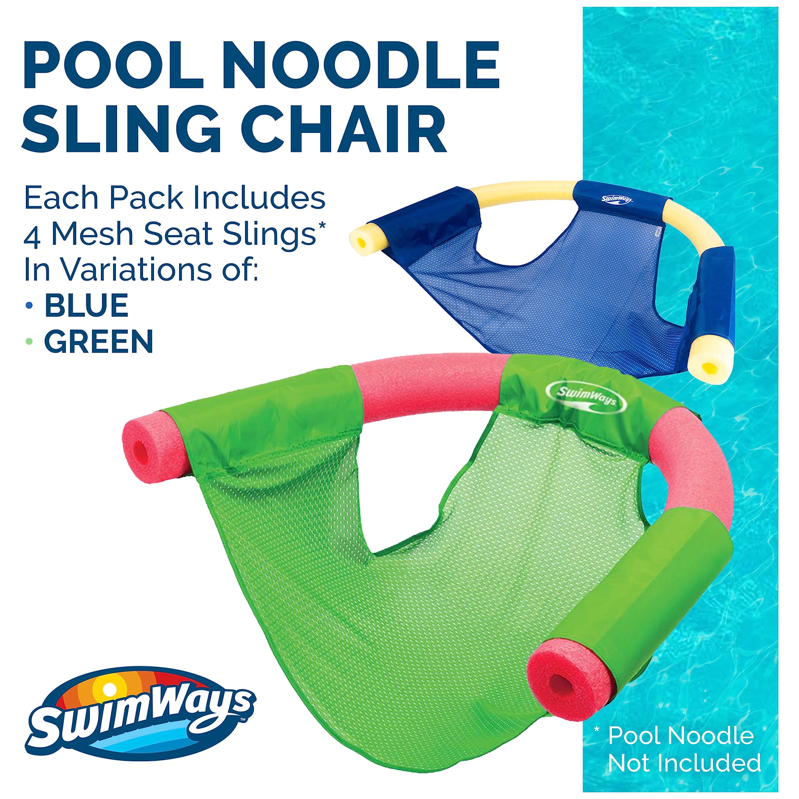 Swimways Noodle Sling sedia galleggiante piscina rete