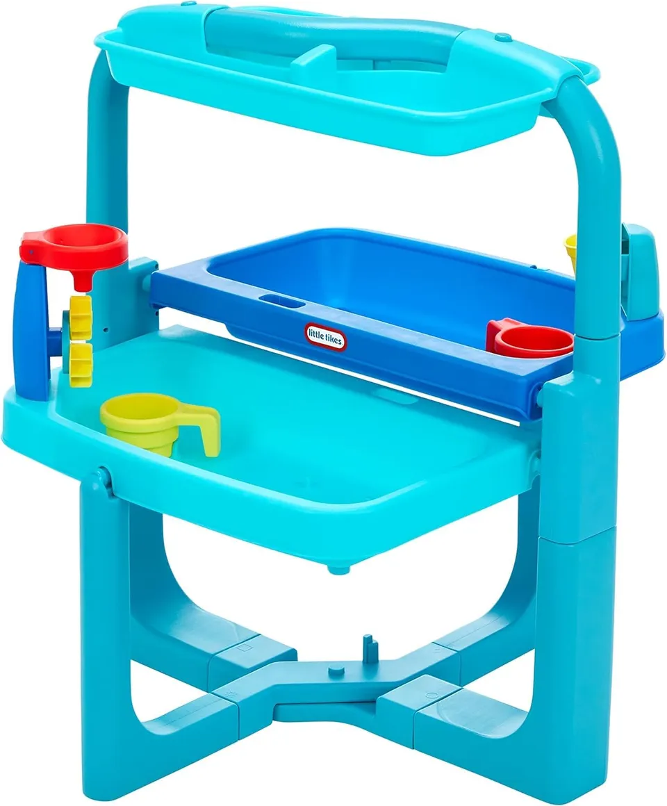 Little Tikes Easy Store tavolino acqua pieghevole con accessori