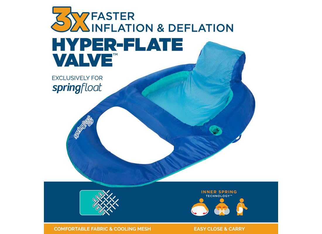 Swimways Spring Float Reclinabile Poltrona Piscina con Poggiatesta