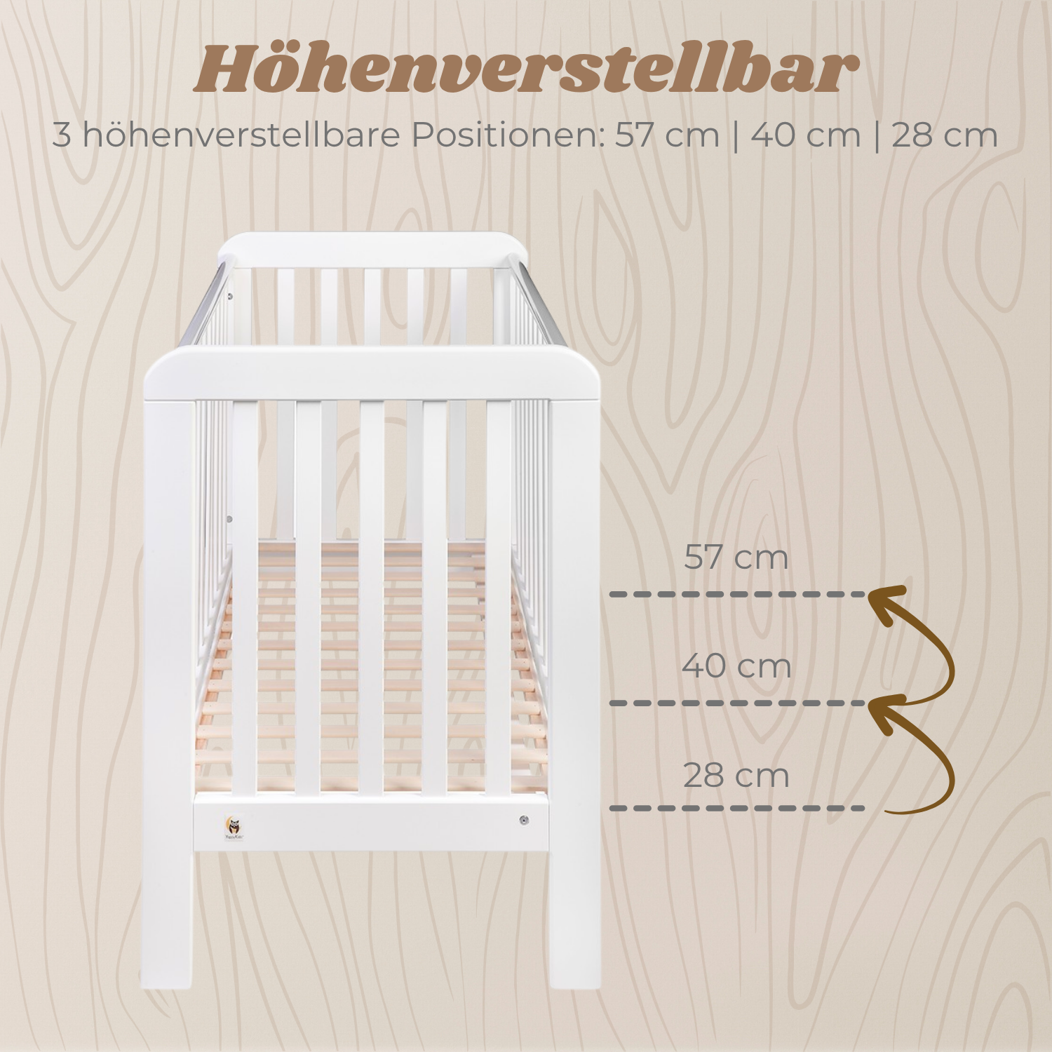 LIONHERZ YappyLull MINI Classic lettino 120x60 faggio