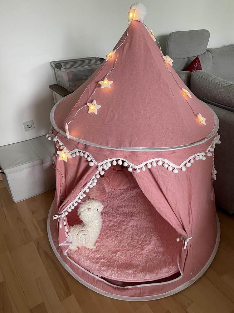 Lionherz Castello tenda gioco bimbi cotone crema con accessori