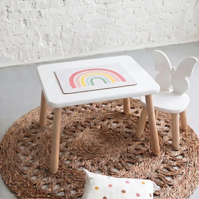 LIONHERZ Solo Set Butterfly tavolo+sedia faggio 1-5 anni