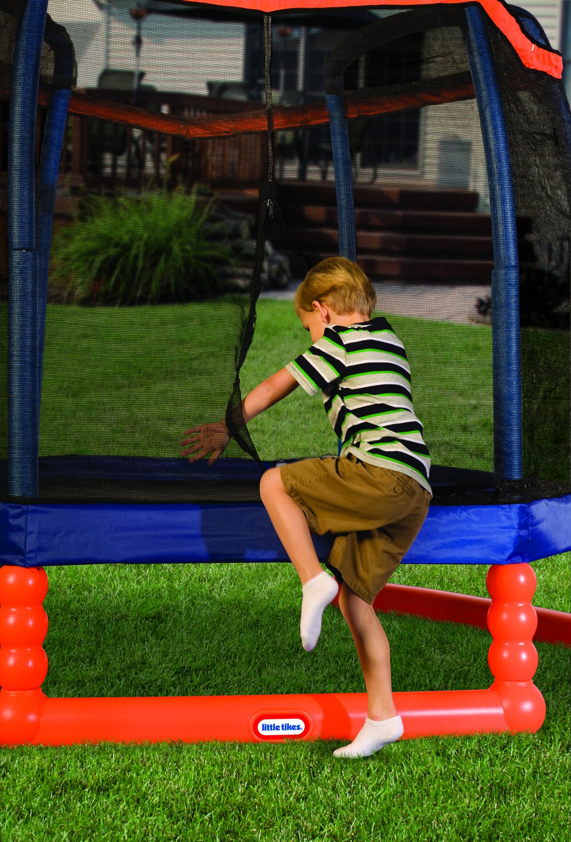 Little Tikes Active Play trampolino 2 metri con rete 45 kg