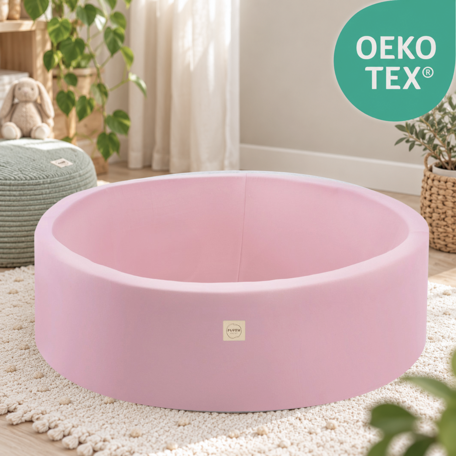 Cotty Pool 90x30 piscina palline grigia cotone senza palline