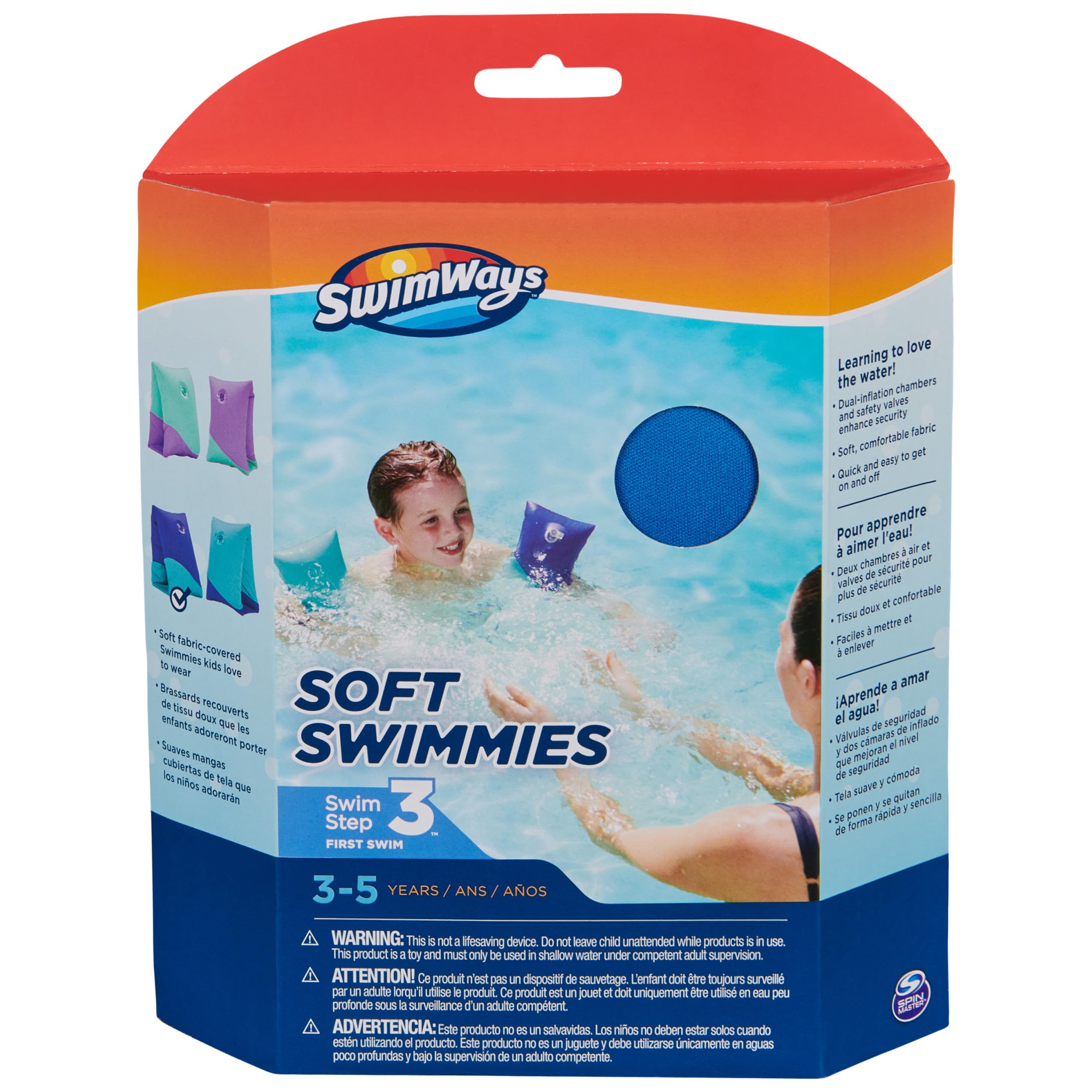 Swimways First Paddle Soft Swimmies braccioli blu 3-5 anni