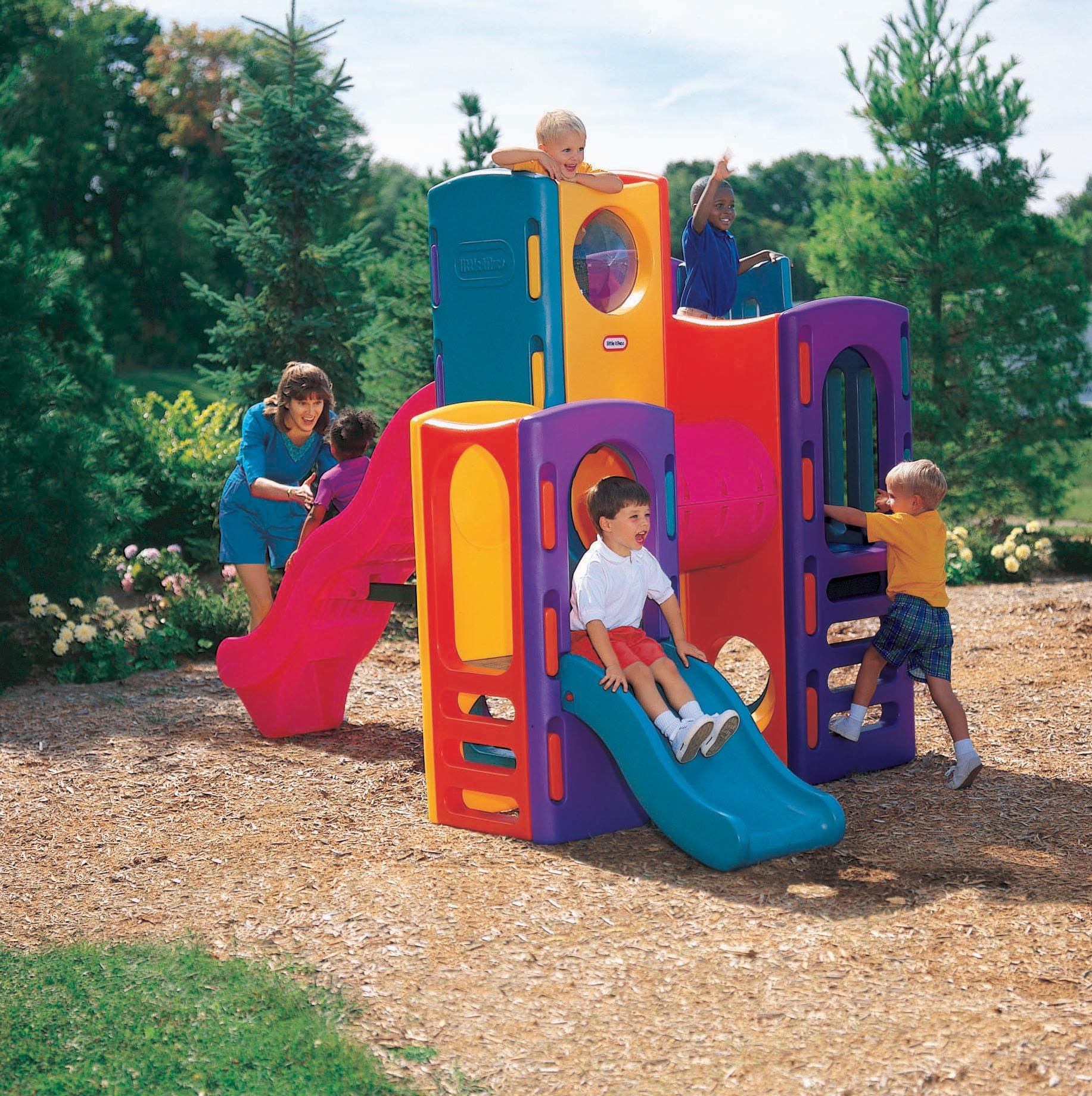 Little Tikes Active Play Tropical Parco Giochi 2 Scivoli
