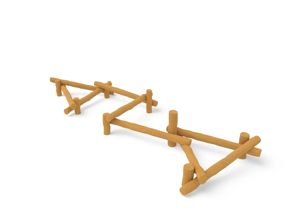 Pozza 1865 Reti Impianto Equilibrio percorso pali bambini