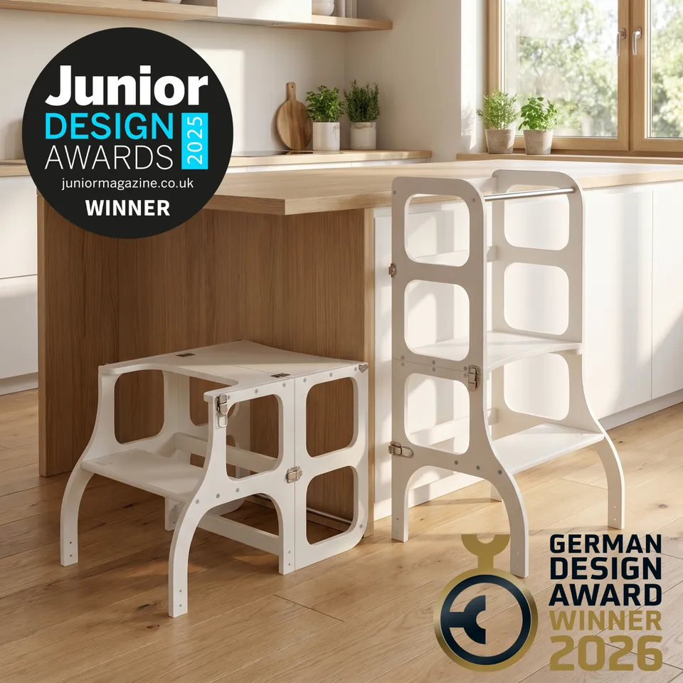 Lionherz STEP'n'SIT torre montessori 2in1 bianca