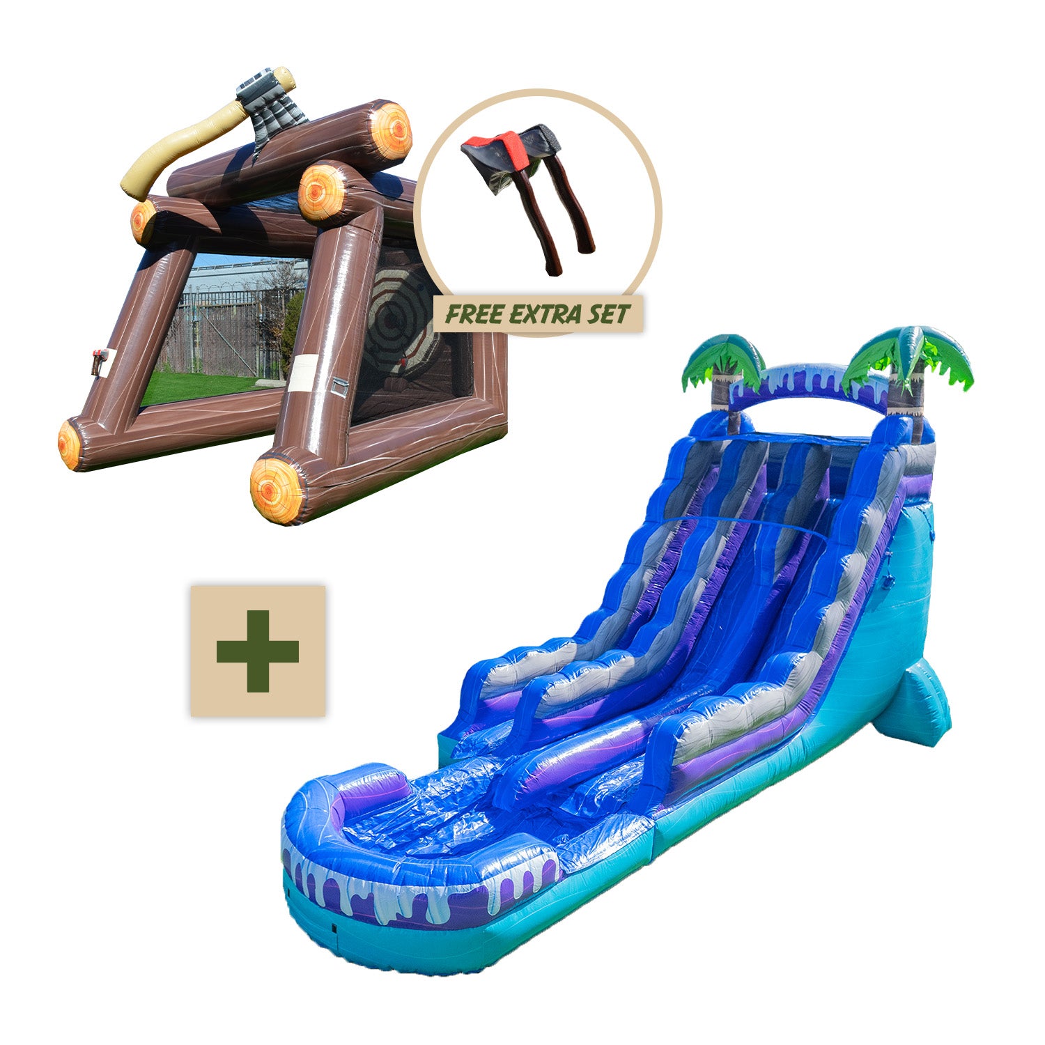 XJUMP Bundles Dual Summer Scivolo Acqua + Gioco gonfiabile