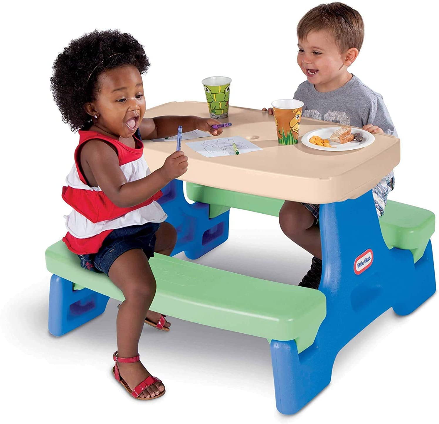 Little Tikes Furniture Junior tavolo picnic 4 posti 74x80 cm