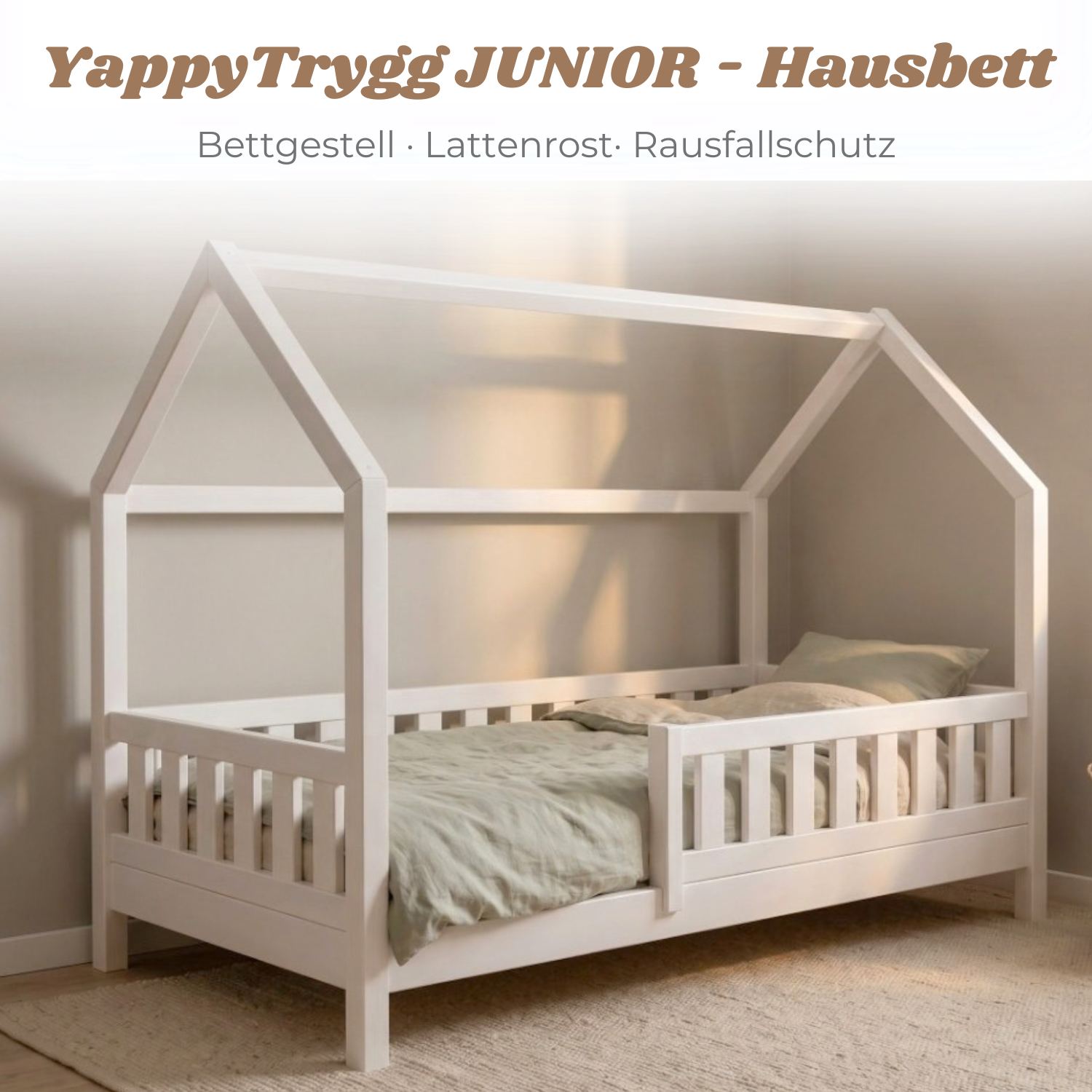 Lionherz YappyTrygg Junior letto casetta 160x80 bianco