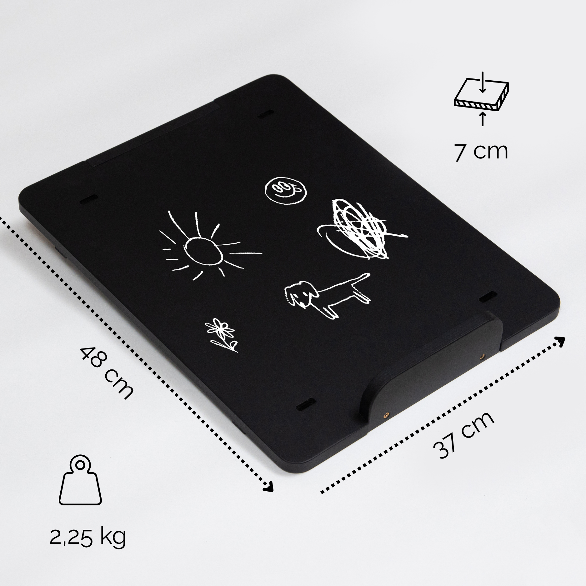 Lionherz Maltafel lavagna bambini bifacciale accessorio torre legno