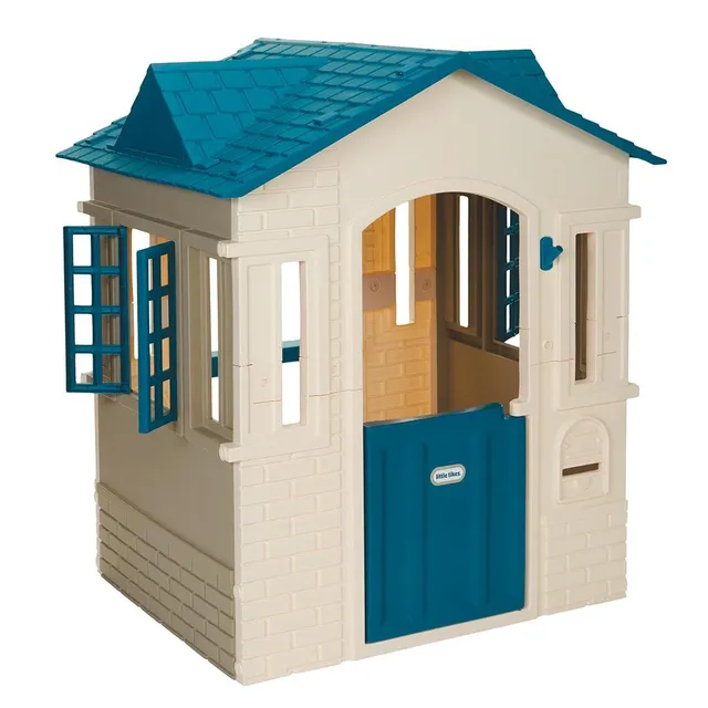 Little Tikes Cape Cottage casetta bambini blu-bianca 2 porte