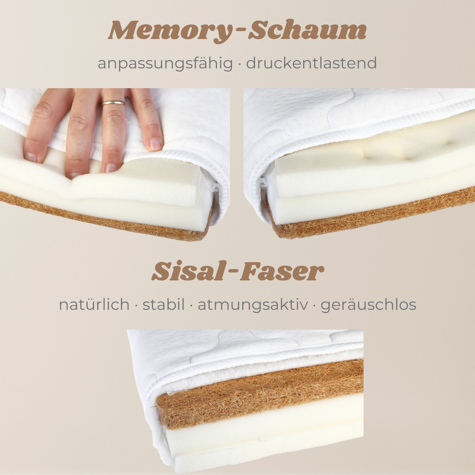 Lionherz YappyMemory II Materasso Bambini 160x80 Aloe