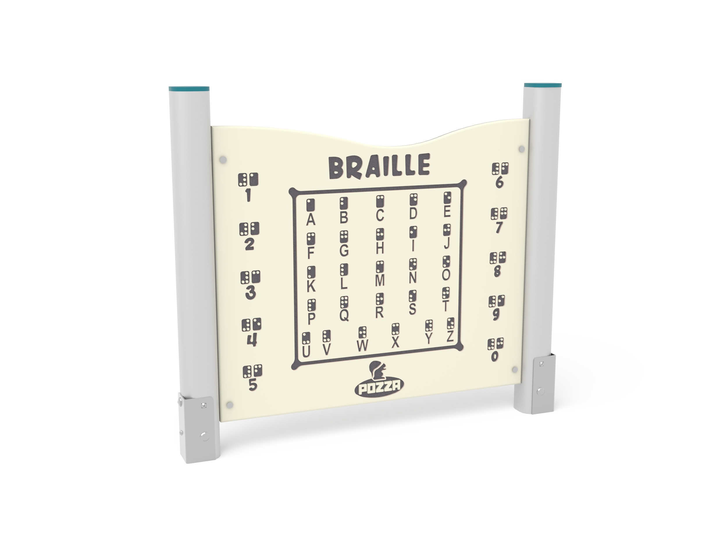 Pozza 1865 Sensoriali Pannello Braille gioco inclusivo esterno