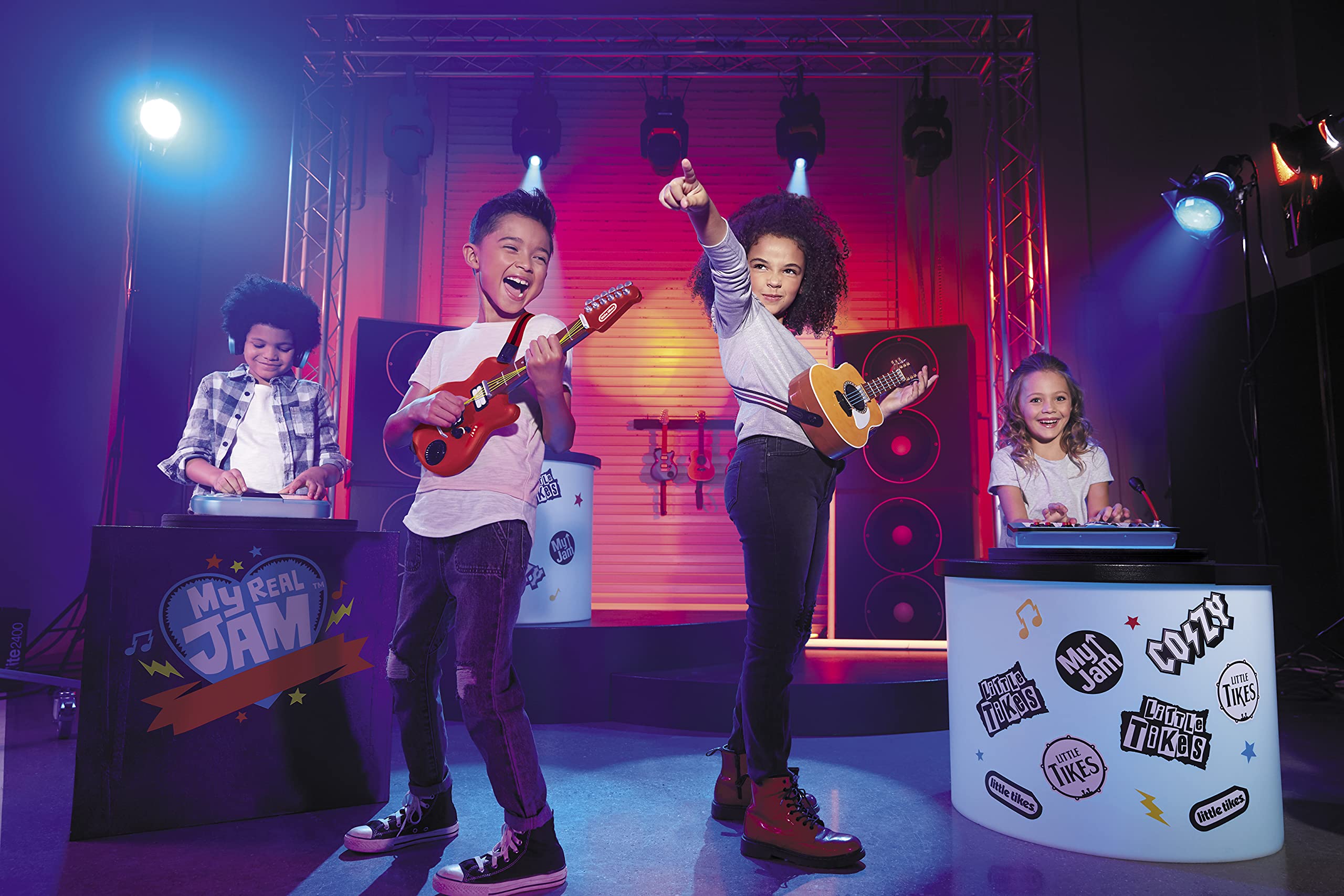 Little Tikes My Real Jam chitarra elettrica bluetooth con custodia