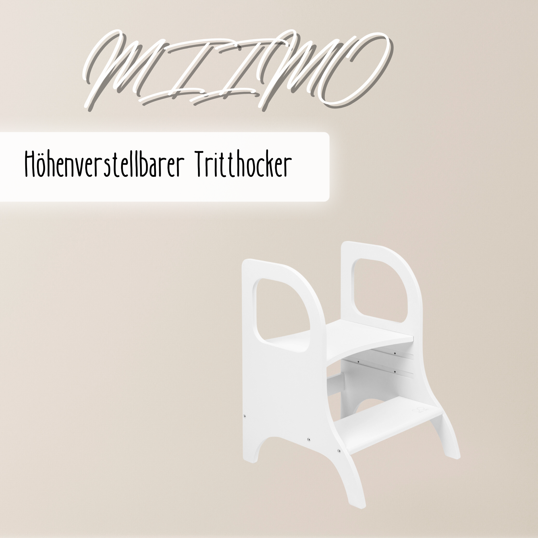 Lionherz Miimo Sgabello Bambini legno bianco 100kg