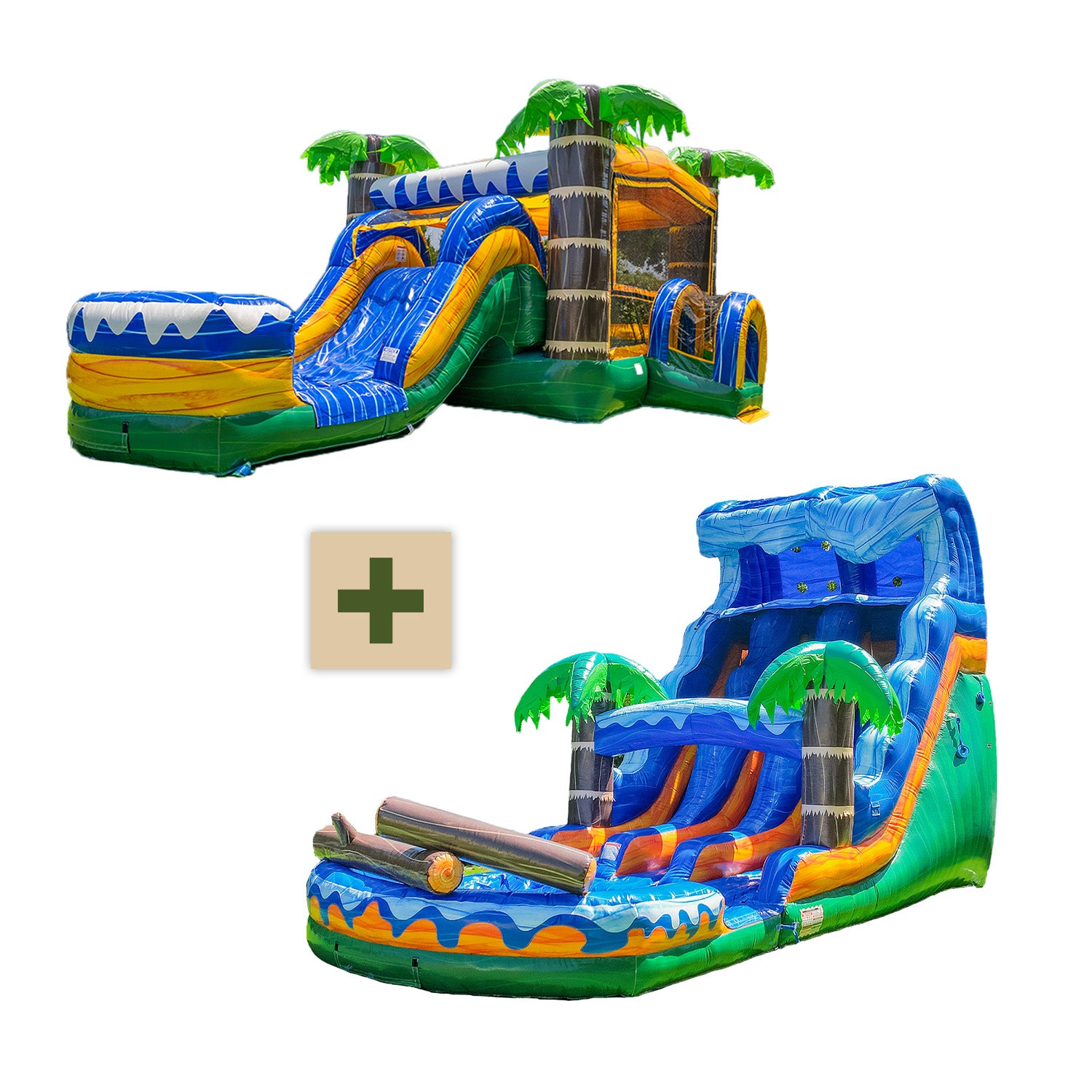 XJUMP Bundles Tropical Jungle Splash Set Gonfiabili Acqua