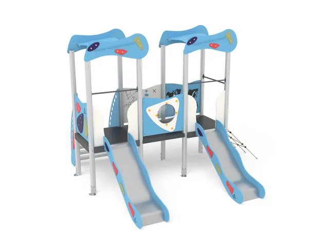 Pozza 1865 Colori Merlino Baby con Scivolo struttura gioco