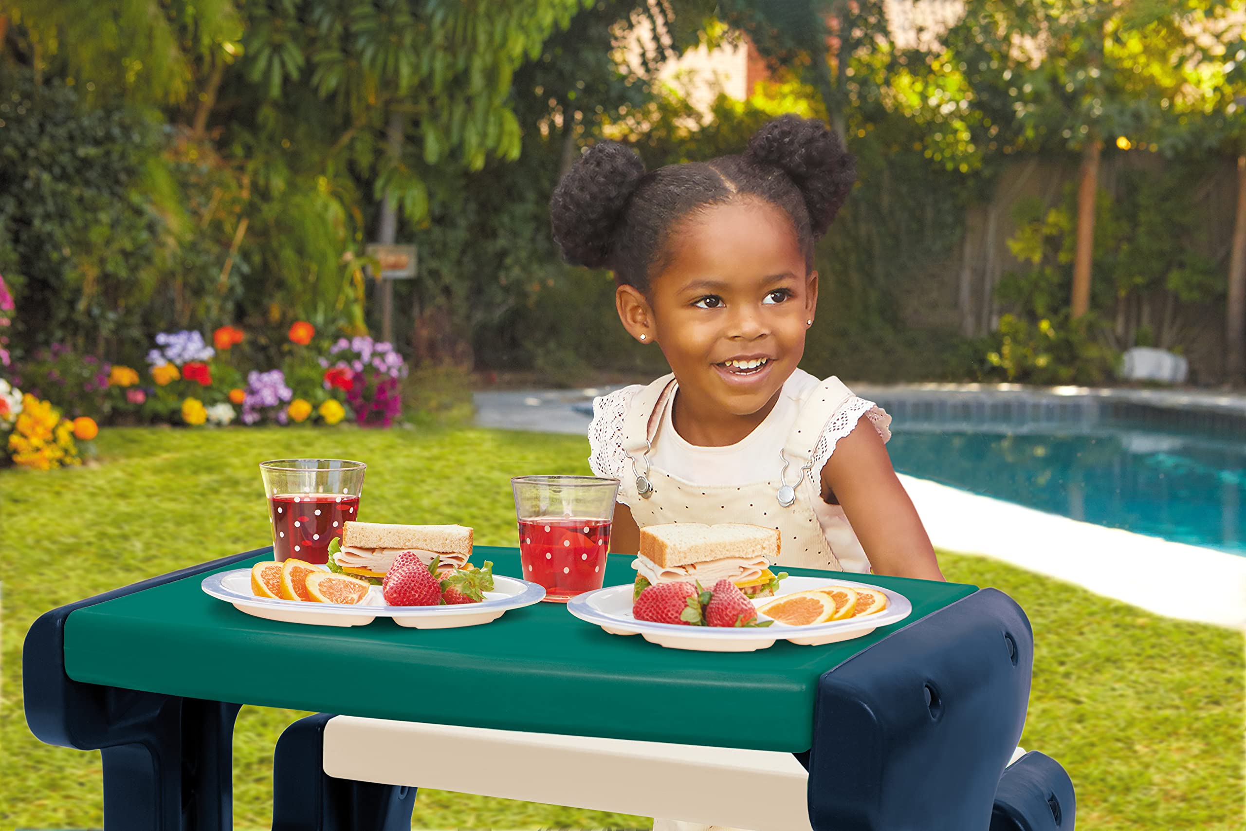 Little Tikes Furniture Junior tavolo picnic 4 posti 74x80 cm