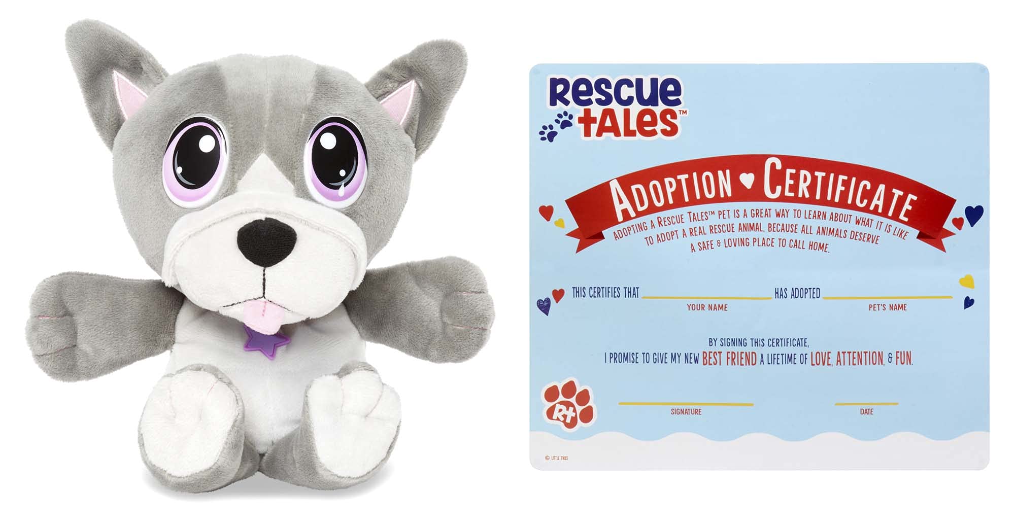 Little Tikes Rescue Tales Cuddly Pup peluche frenchie riscaldabile