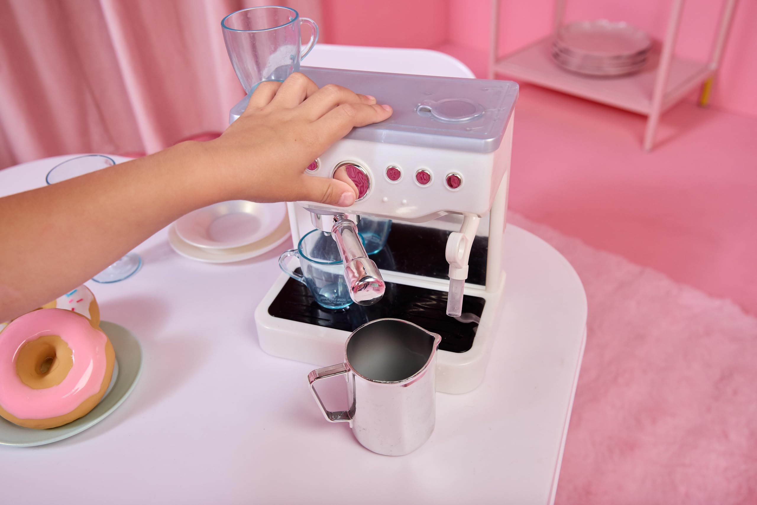 Little Tikes Sweet Spaces macchina caffè giocattolo bianca con 6 accessori