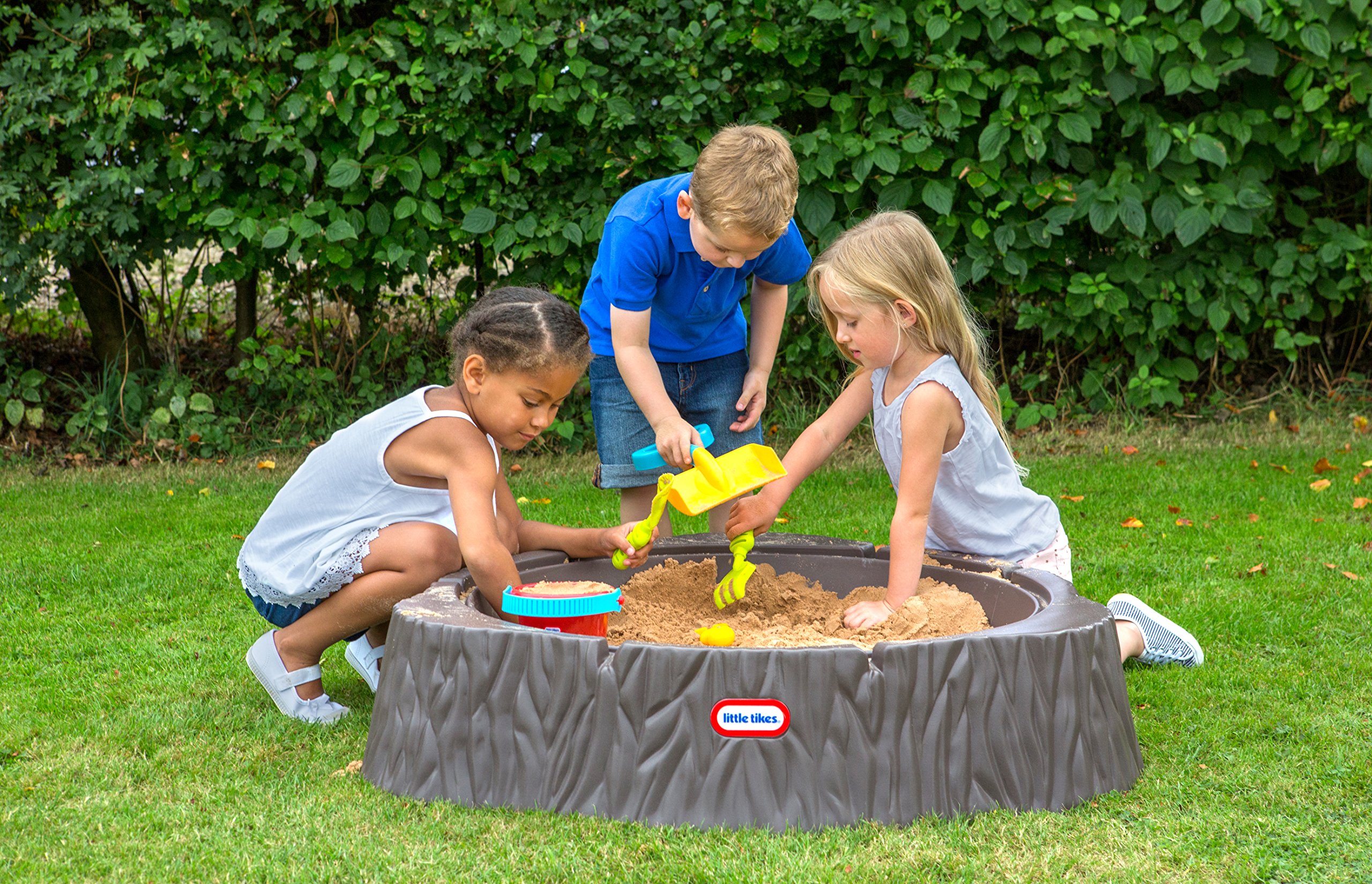 Little Tikes Active Play sabbiera tronco con coperchio 3 sedute 24 mesi