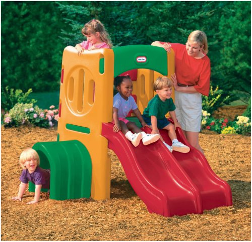 Little Tikes Active Play struttura doppio scivolo e tunnel