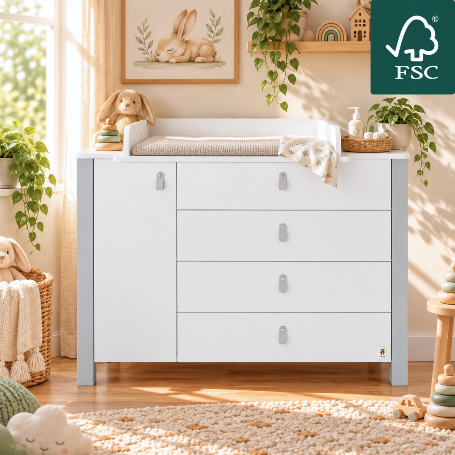 Lionherz YappyÉtude MINI fasciatoio marrone bianco