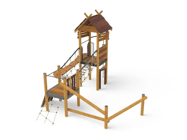 Pozza 1865 Merlino struttura gioco con pedana Primitiv