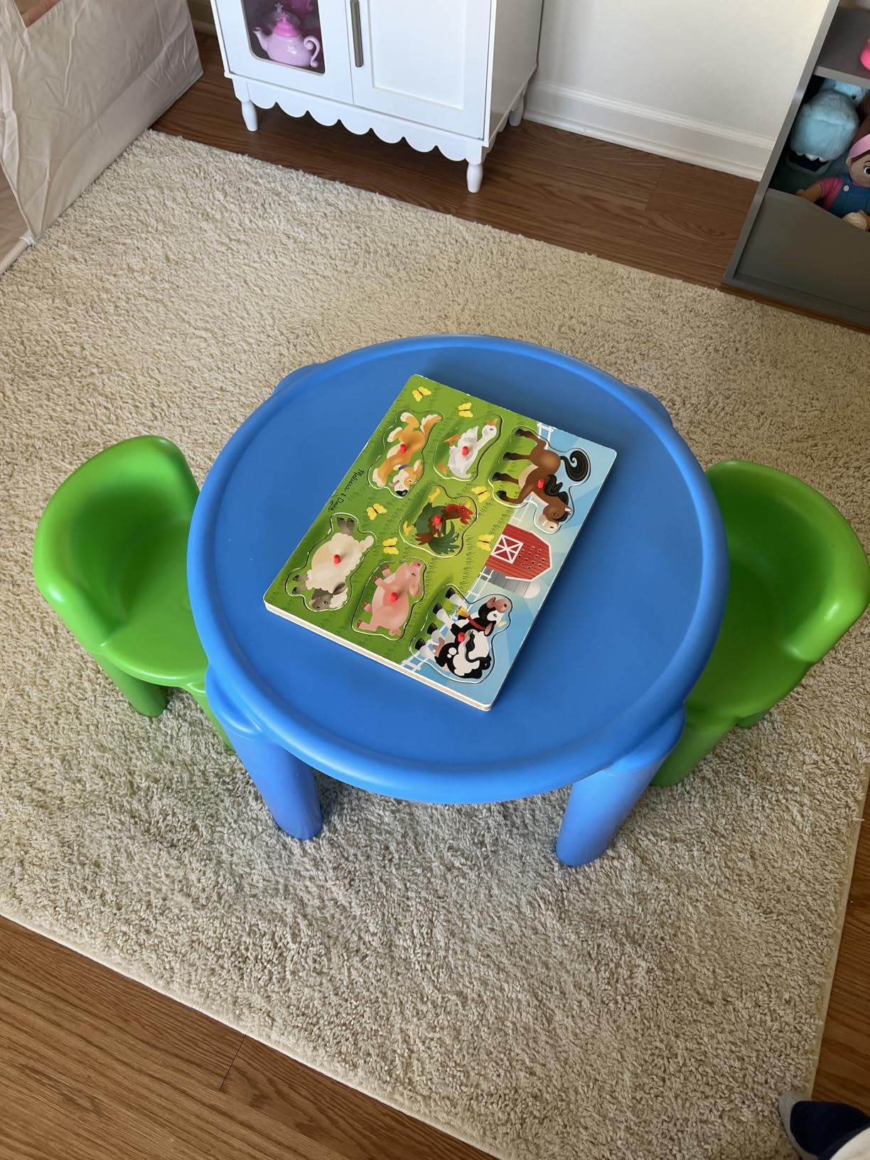 Little Tikes Bright 'n Bold Tavolo con 2 Sedie Verde Blu