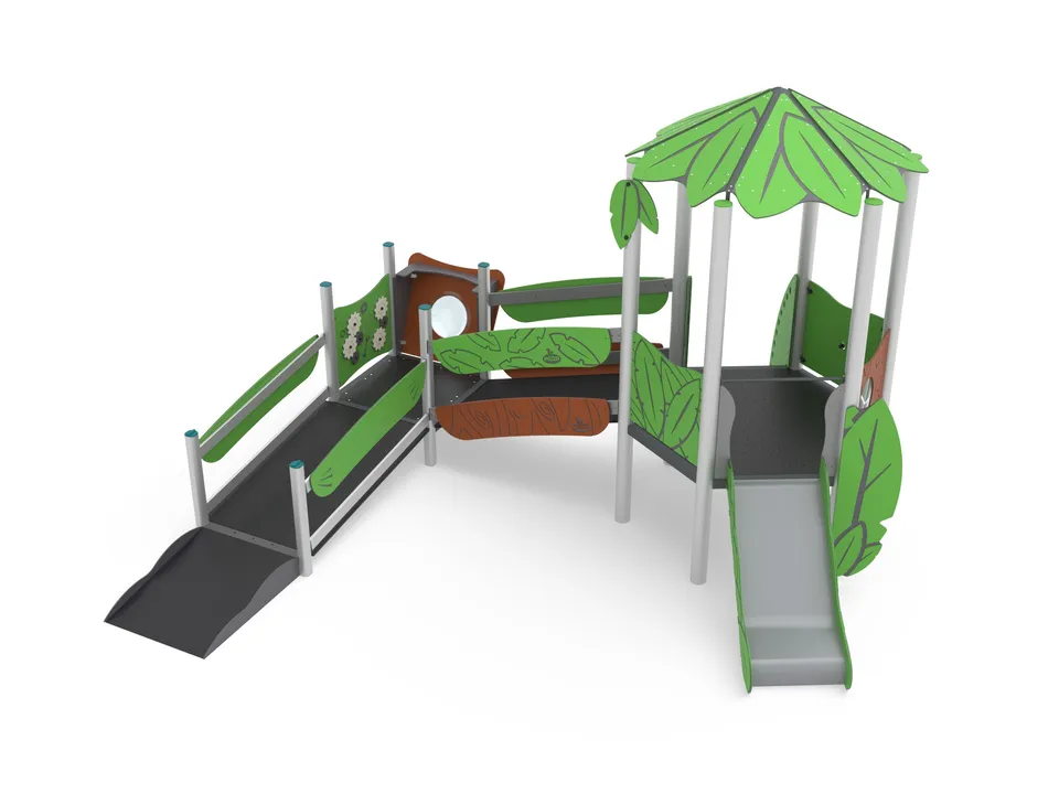 Pozza 1865 Leaves Saturno con Pedana gioco bambini esterno