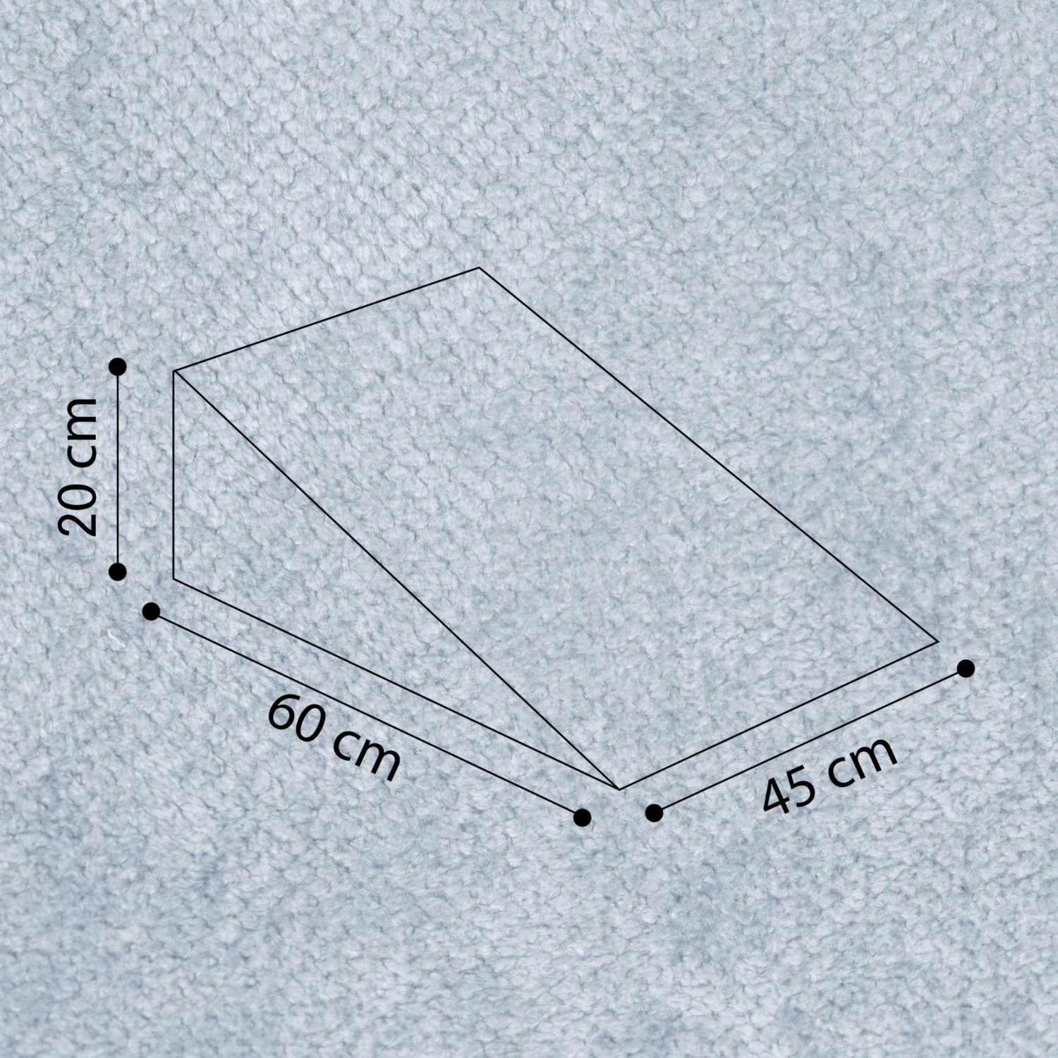 LIONHERZ Nilly Slide cuneo gioco 60x45x20cm Eisblau schiuma