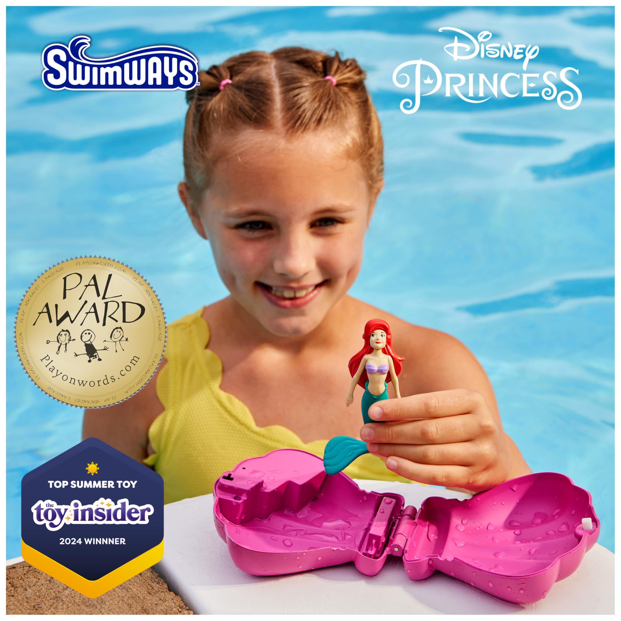 Swimways Dive N Surprise Ariel giocattolo piscina conchiglia
