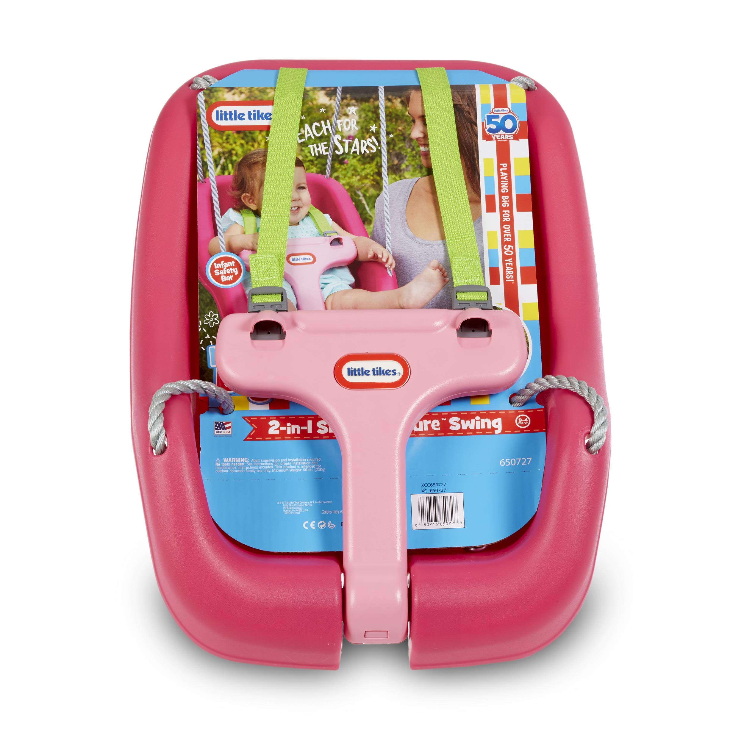 Little Tikes Active Play 2-in-1 Snug n Secure altalena magenta 22,7 kg