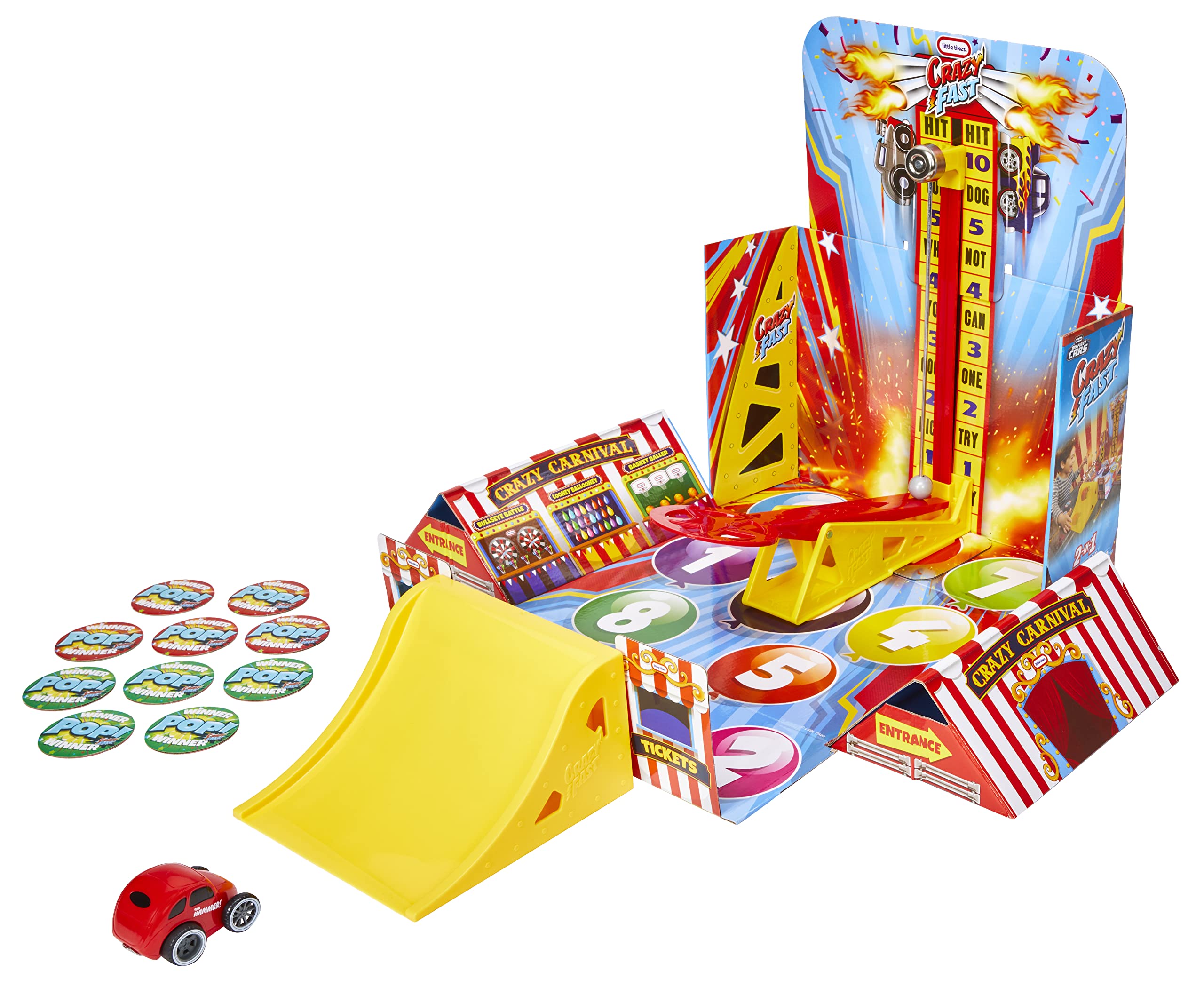 Little Tikes Preschool Flip & Fly Carnival Pista Macchinine 3+