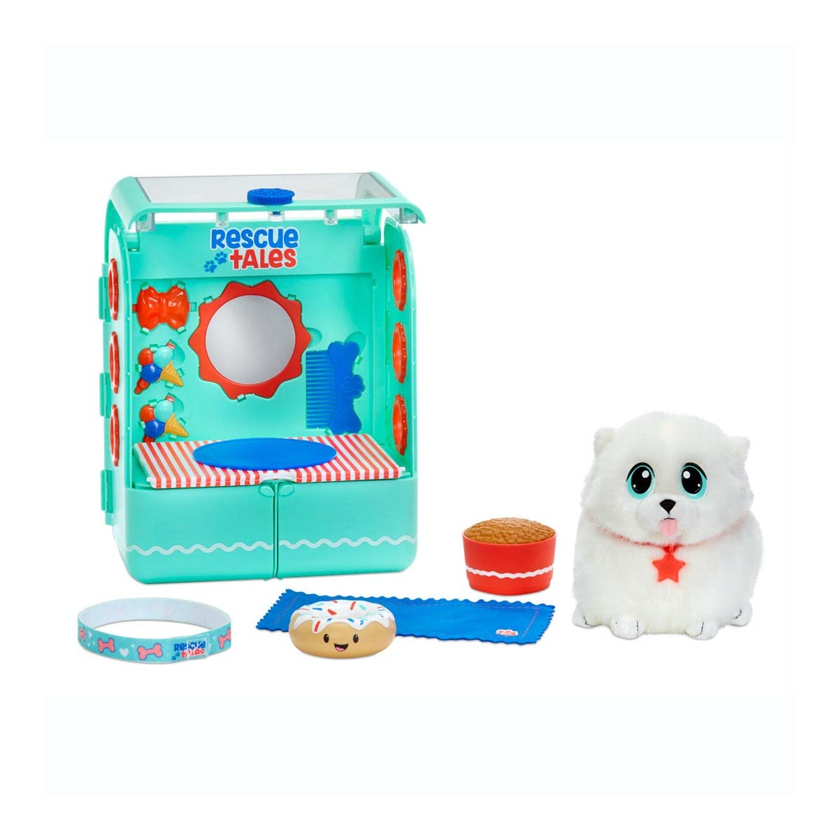 Little Tikes Rescue Tales Groom 'n Go zaino gioco con pomeranian