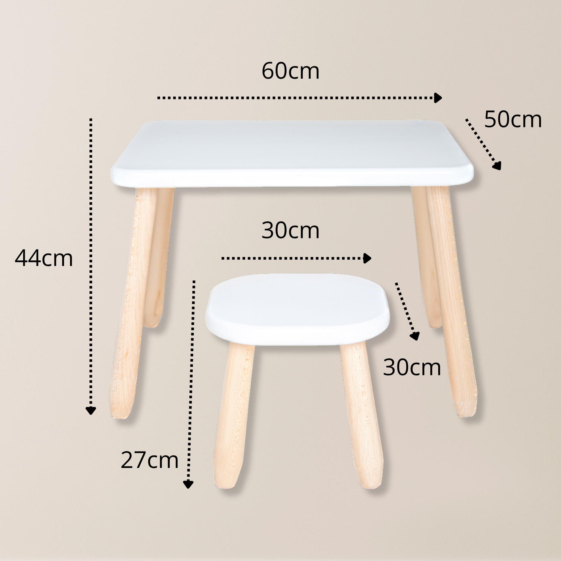 Lionherz Solo Minimal tavolo sgabello faggio 1-5 anni