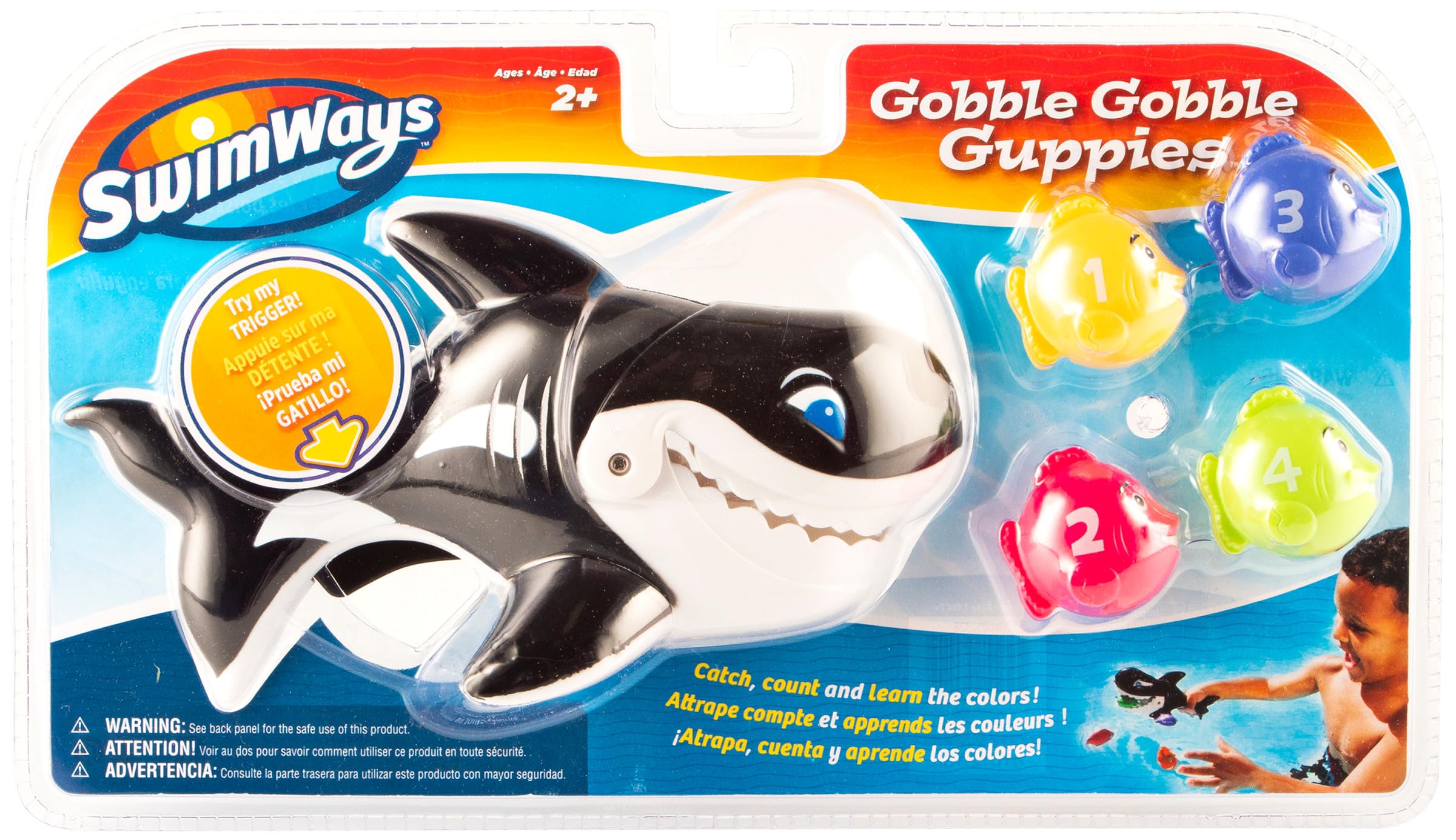 SwimWays Water Toys Orca Acchiappa Pesci gioco piscina 5 pezzi