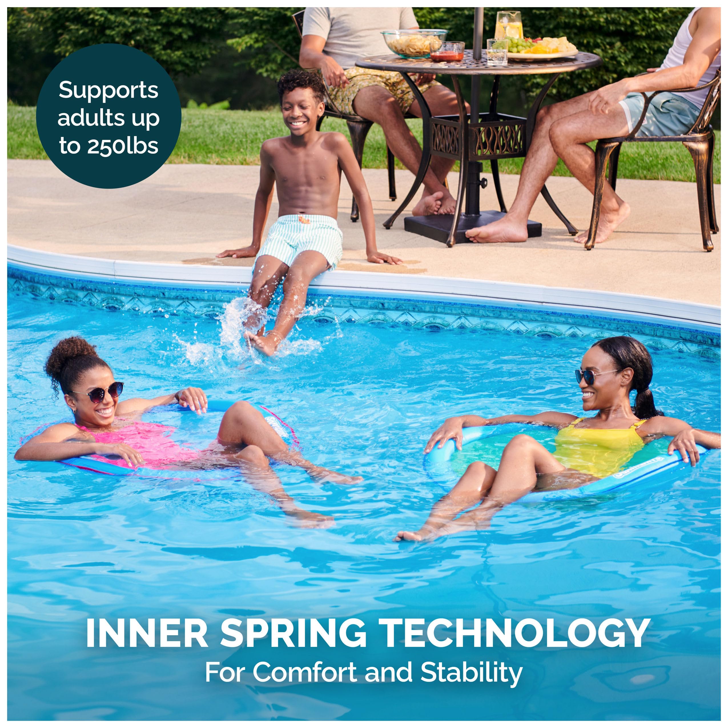 Swimways Spring Float Papasan materassino piscina blu 89 cm